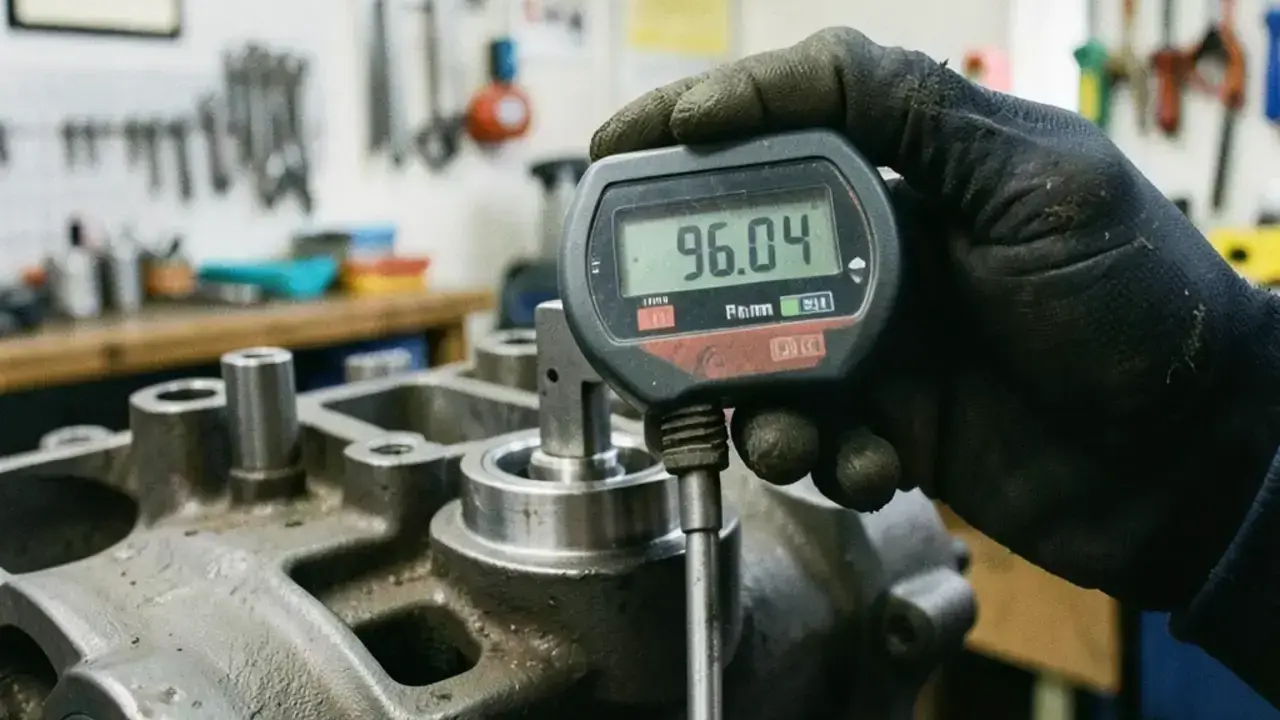 ピストンを測定するスケールリング
